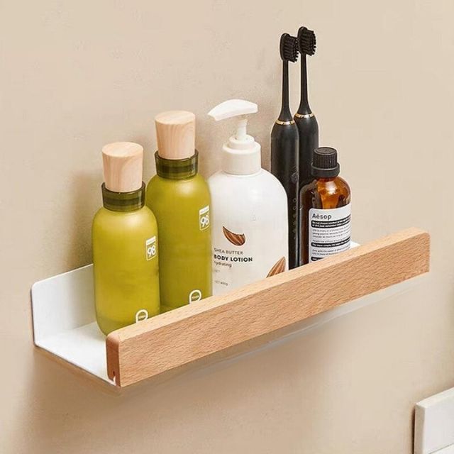 Massief houten badkamerplank