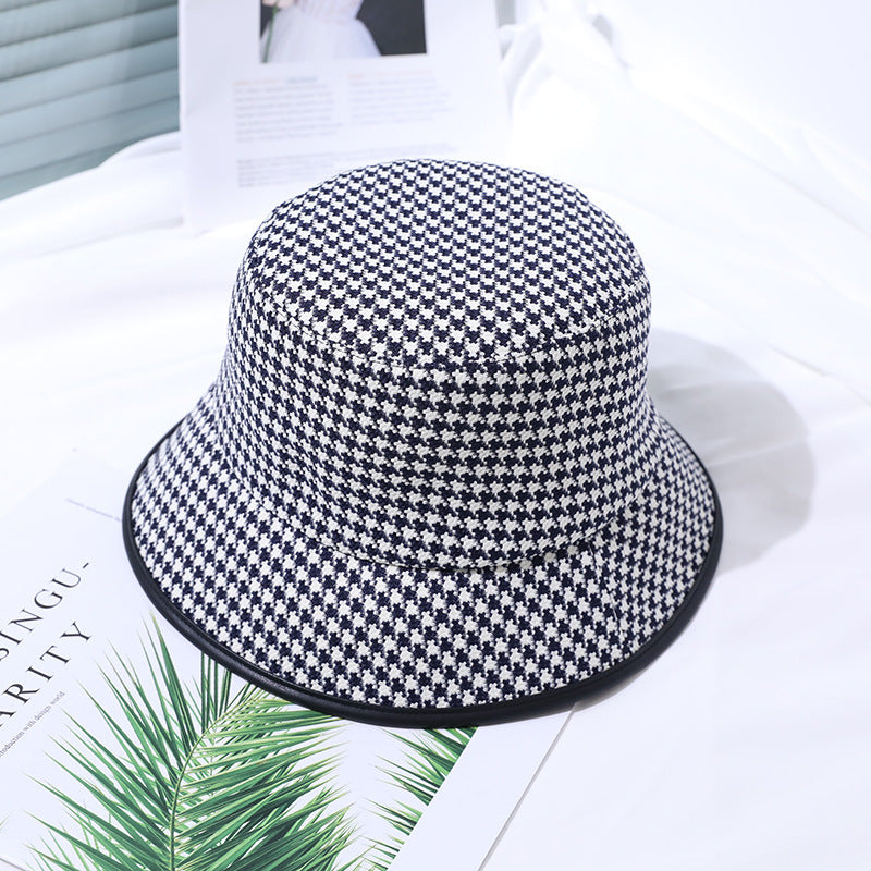 Lichte dames bucket hat van stof voor de zomer