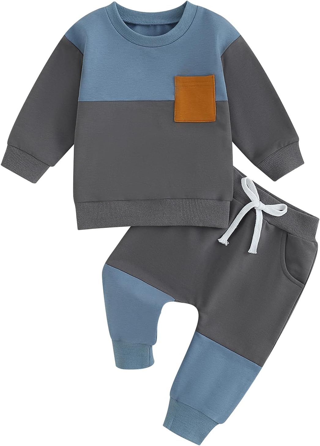 Baby jogger set winter – contrast sweatshirt en broek