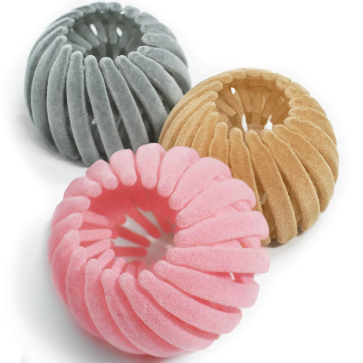 Vogelnest haarclips - set van 3
