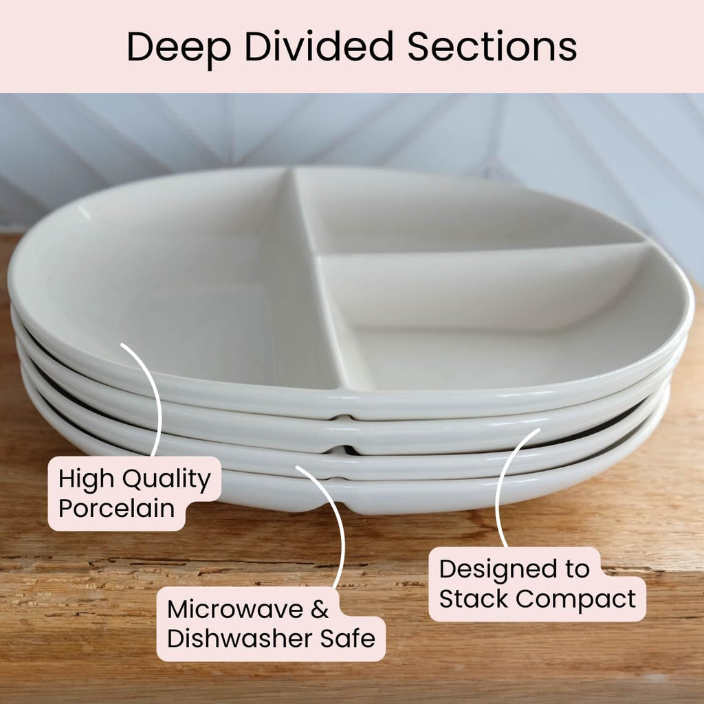 Portion control bord voor diabetische & bariatrische dieet — afbeelding 5
