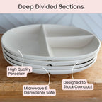 Portion control bord voor diabetische & bariatrische dieet — afbeelding 5