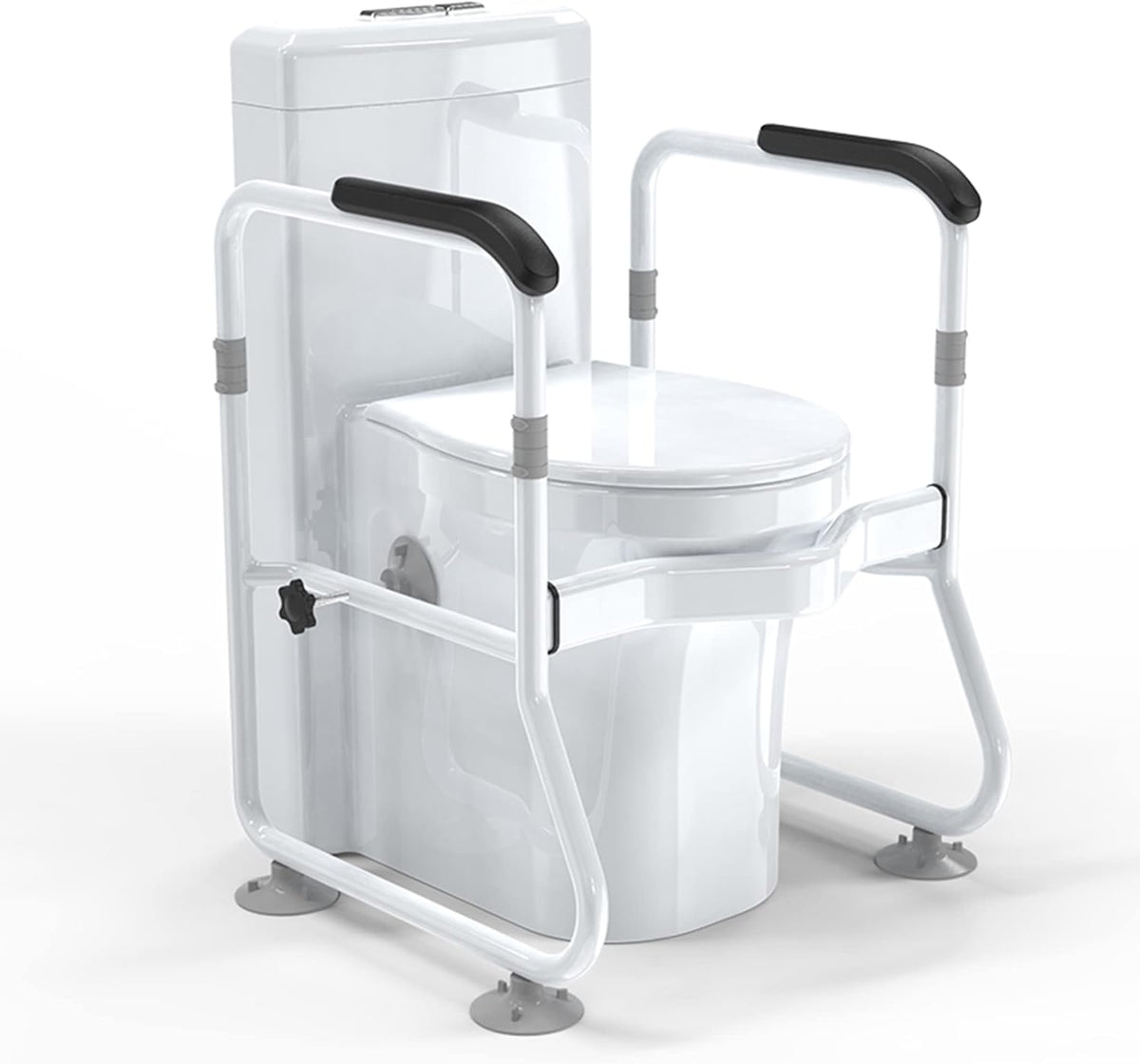 Verstelbaar toilet veiligheidsframe en handgrepen