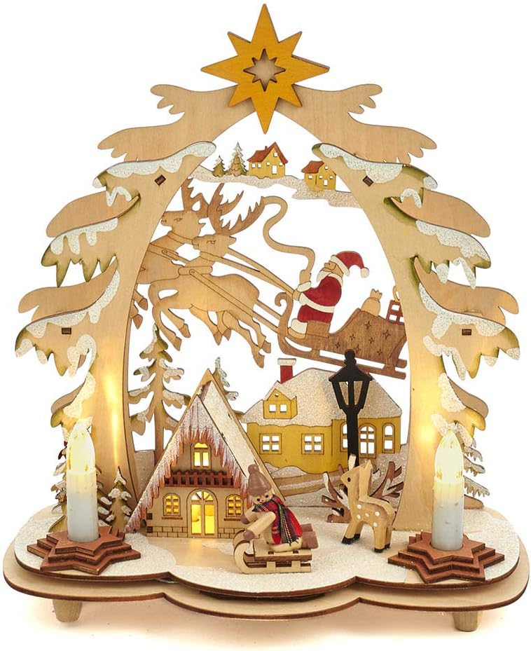 LED kerst dorp huisje