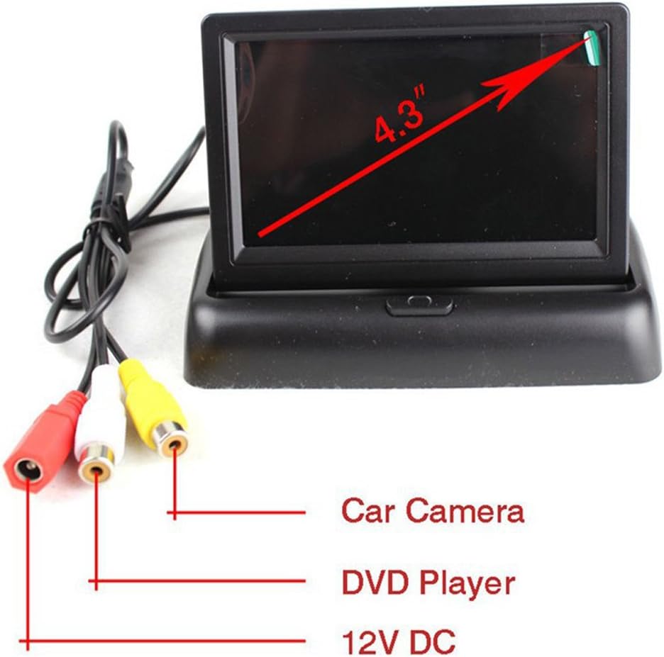 Draadloze achteruitrijcamera met 4,3" (10,9 cm) lcd-monitor