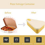 Herbruikbare pizza-opslagcontainer met 2 schalen