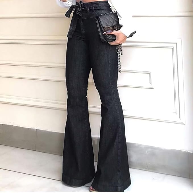 High-Waisted flared dames jeans
