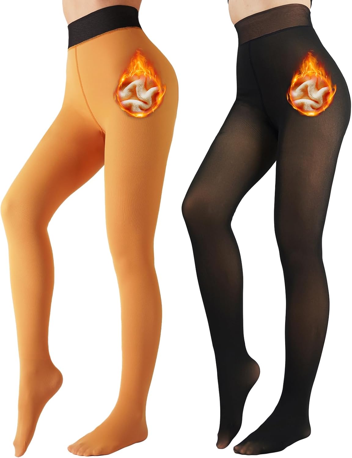 Fleecegevoerde panty