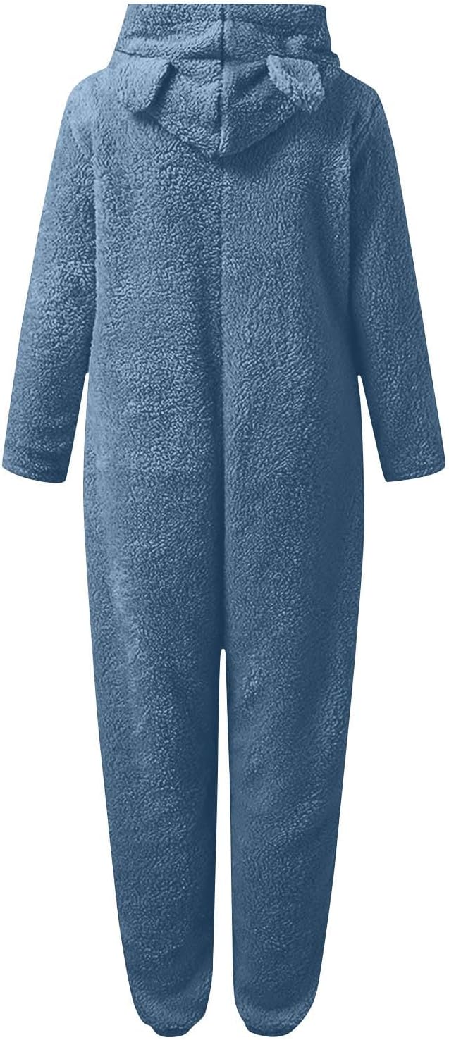 Sherpa Fuzzy Onesie met Capuchon