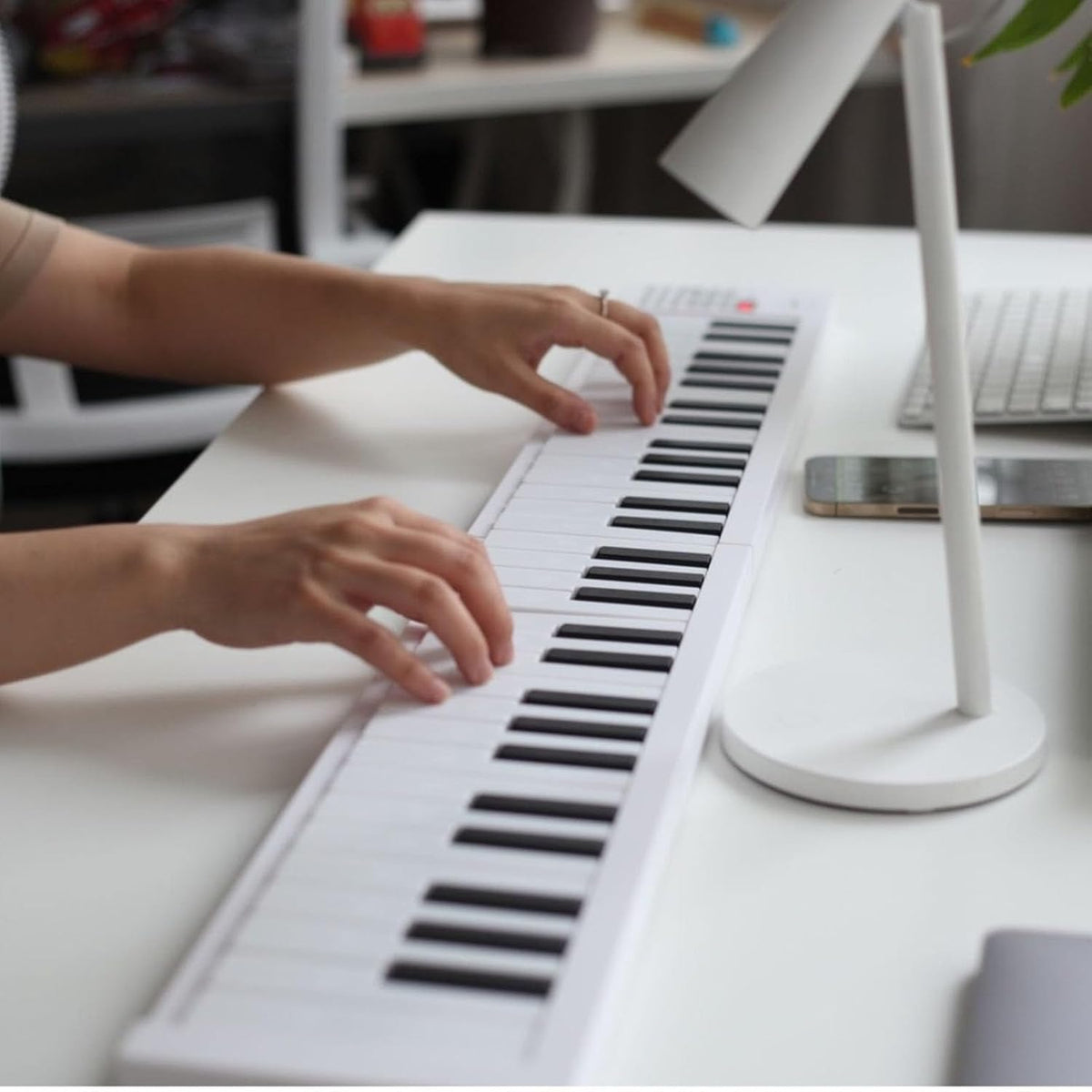61-toets opvouwbare digitale piano met opname- en afspeelfunctie