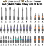 42-in-1 magnetische schroevendraaierset – precisie reparatieset met bits