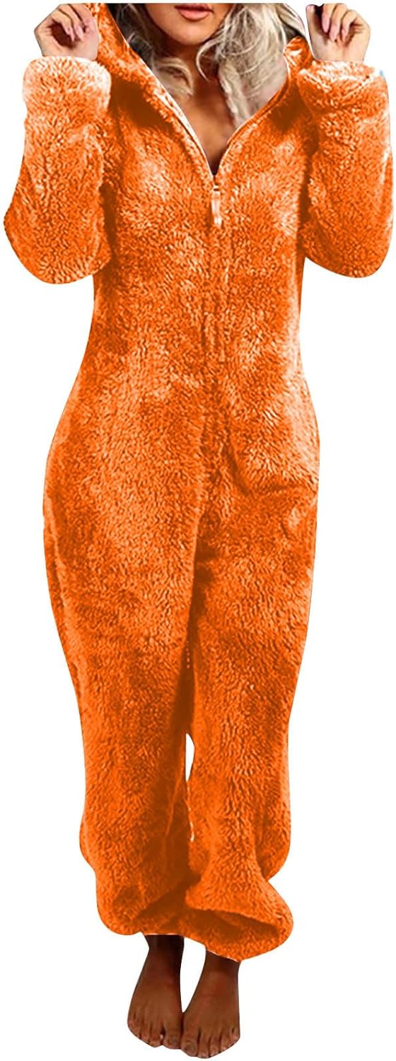 Sherpa Fuzzy Onesie met Capuchon