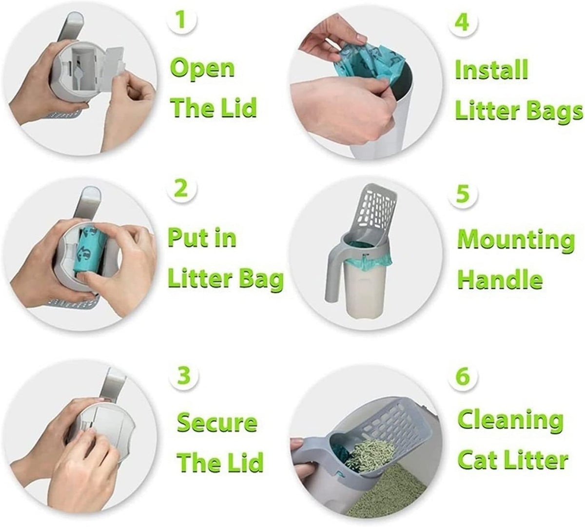 Kattenbakschep met zeef KittyCleaner