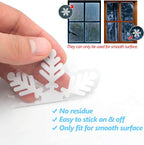 Sneeuwvlok kerst raamstickers