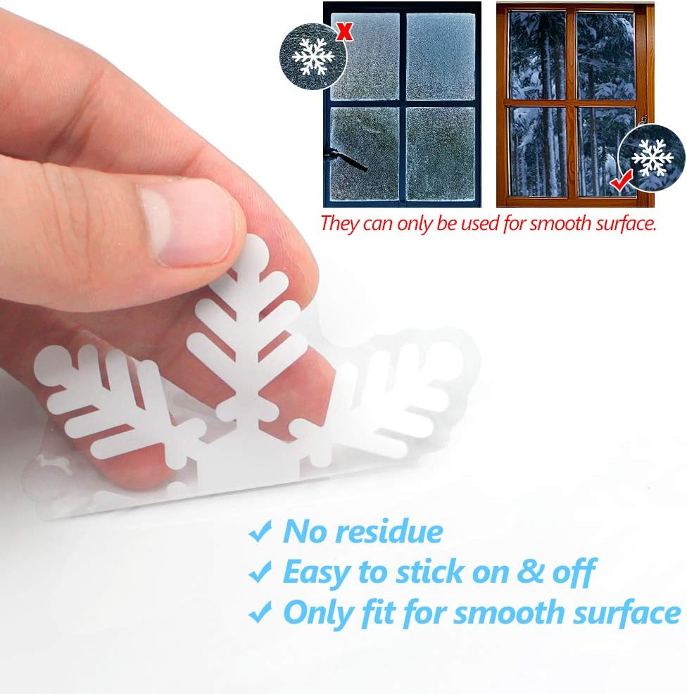 Sneeuwvlok kerst raamstickers