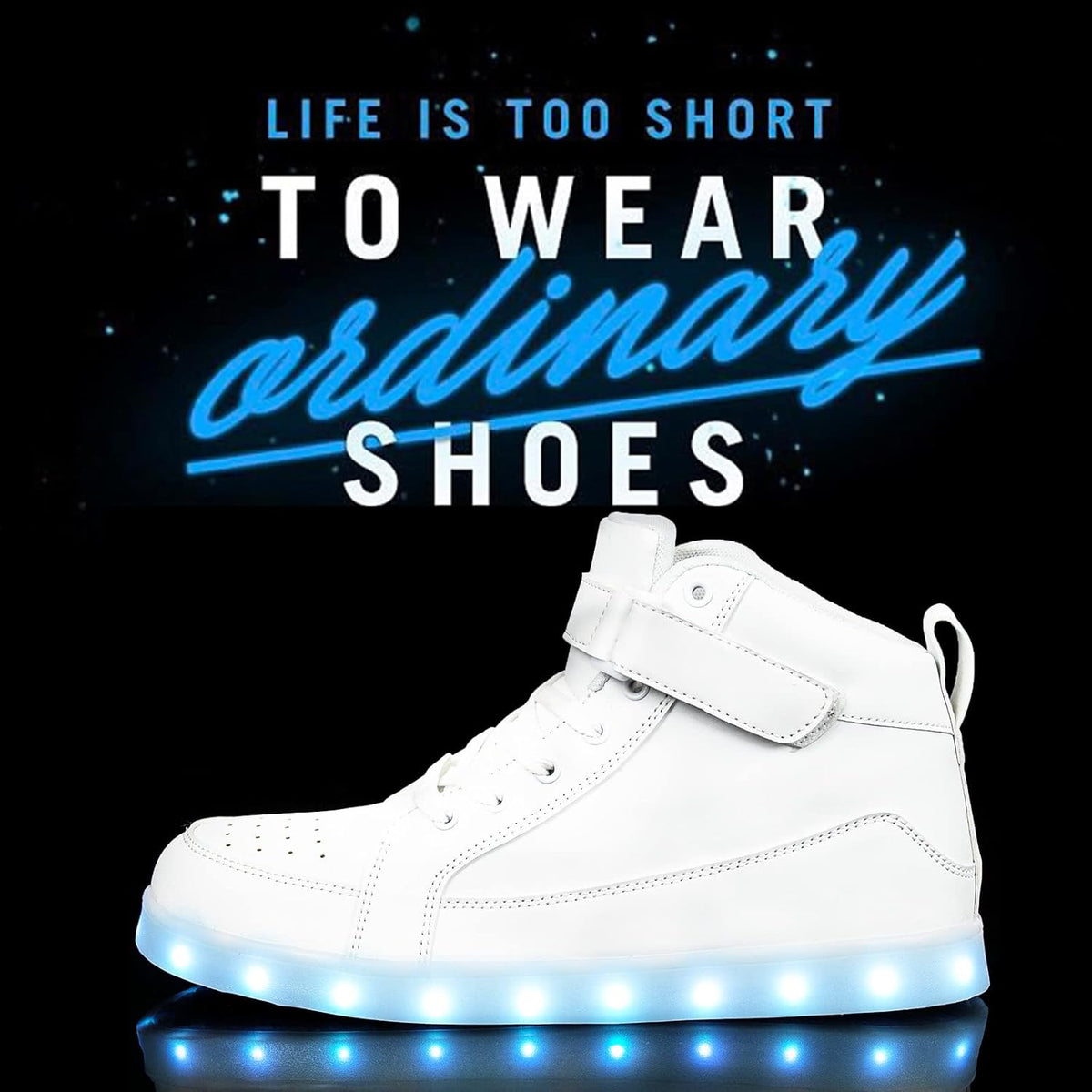 LED sneakers met oplaadbare verlichting