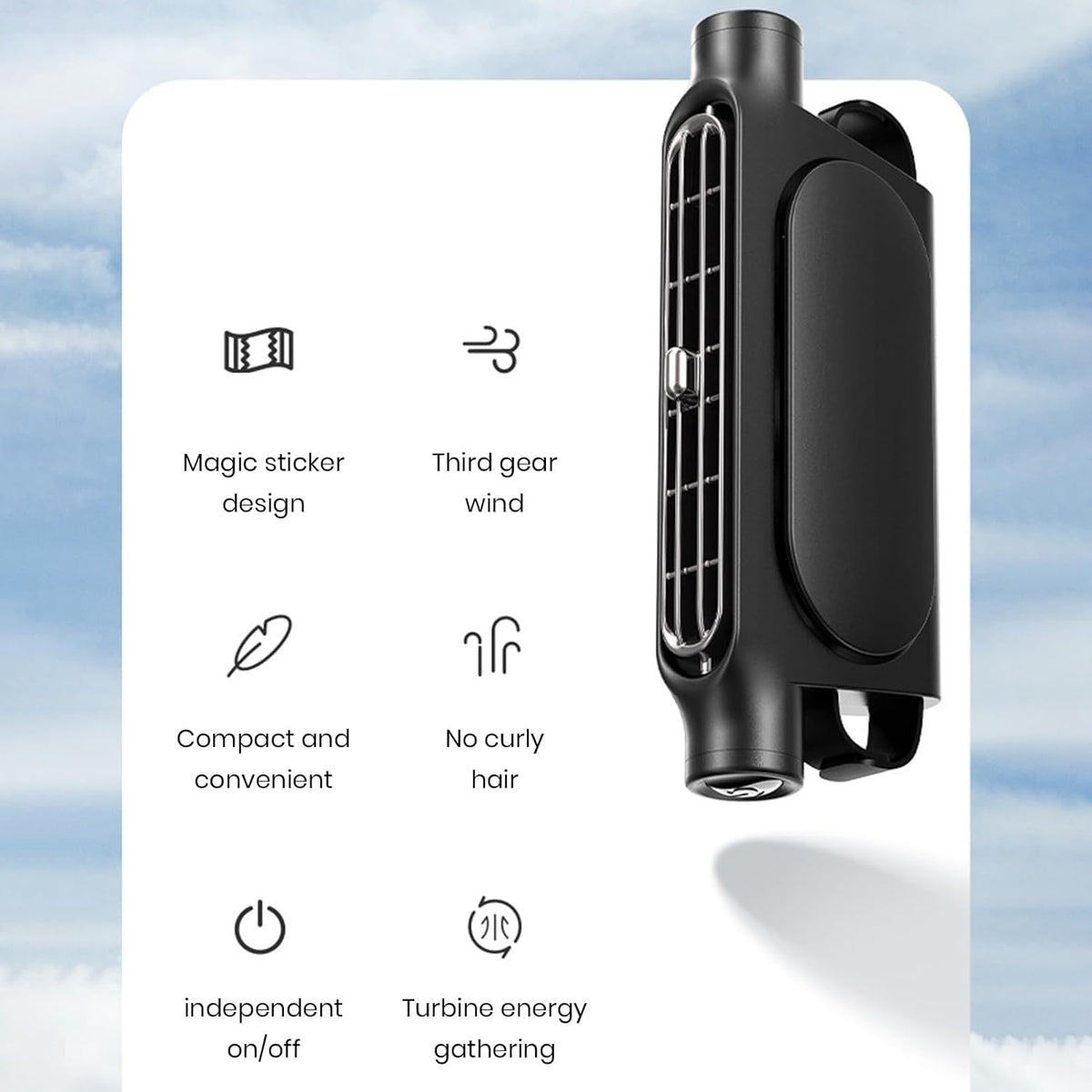 3 snelheden USB auto koelventilator & hoofdsteun bevestiging