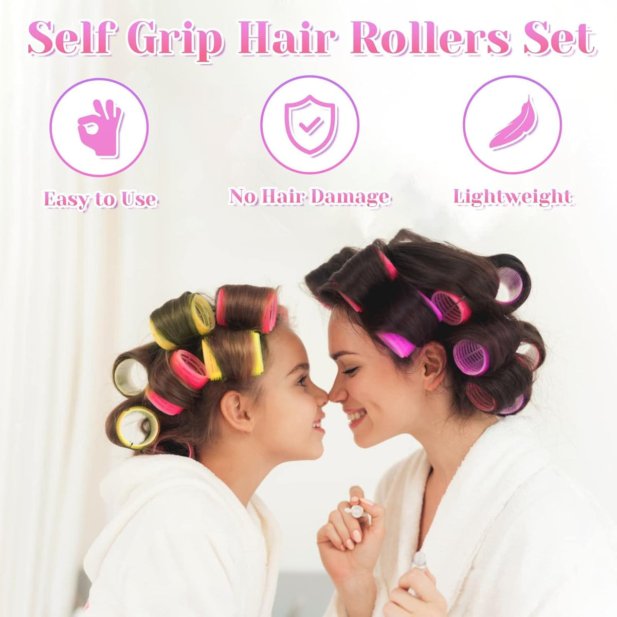 Zelfklevende haarrollen set