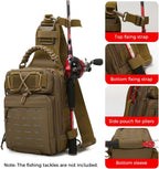 Visslingtas met multi-pocket aasopslag