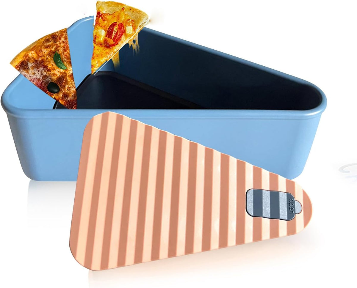 Herbruikbare pizza-opslagcontainer met 2 schalen