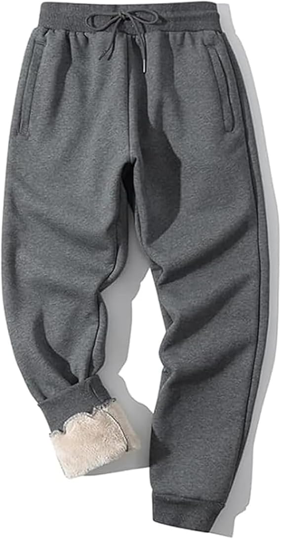 Heren gevoerde wintersweatpants