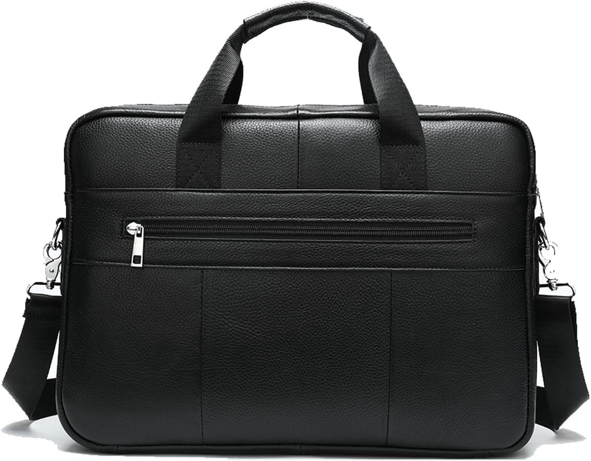 Koeienleren 15” business actetas met organizer vakken
