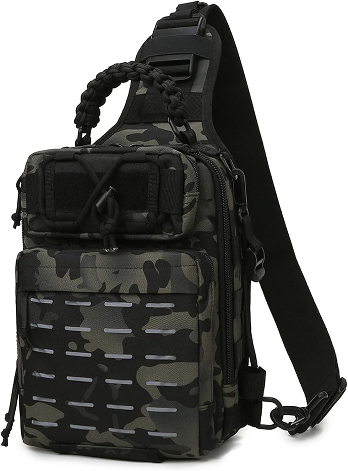 Visslingtas met multi-pocket aasopslag