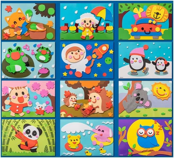 3D foam sticker puzzel