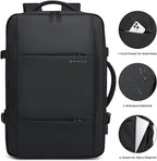 Uitbreidbare 26–45L reisrugzak met laptopvak & zijhandvat