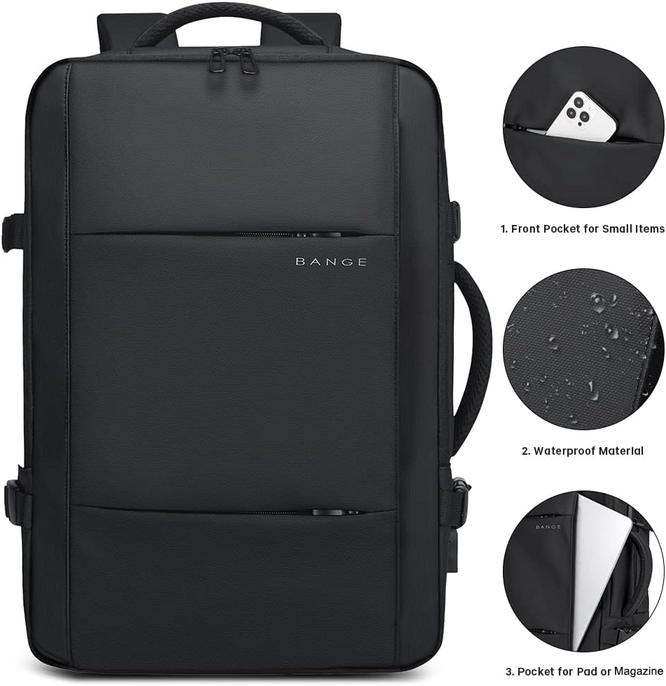 Uitbreidbare 26–45L reisrugzak met laptopvak & zijhandvat