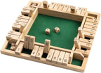 Houten dobbelstenen bordspel