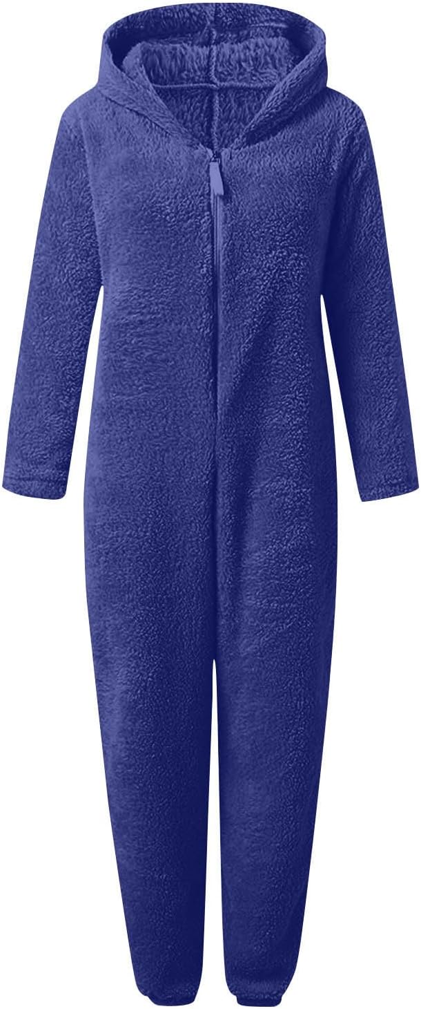 Sherpa Fuzzy Onesie met Capuchon