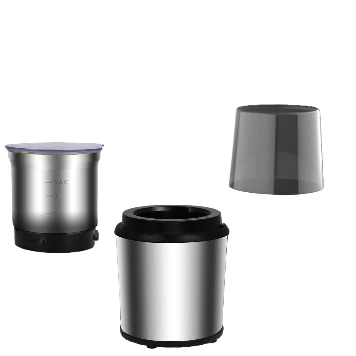 Elektrische koffie & specerijenmaler met verwijderbare bekers
