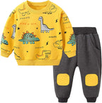 Kinderset: dinosaurus print jongens kledingset