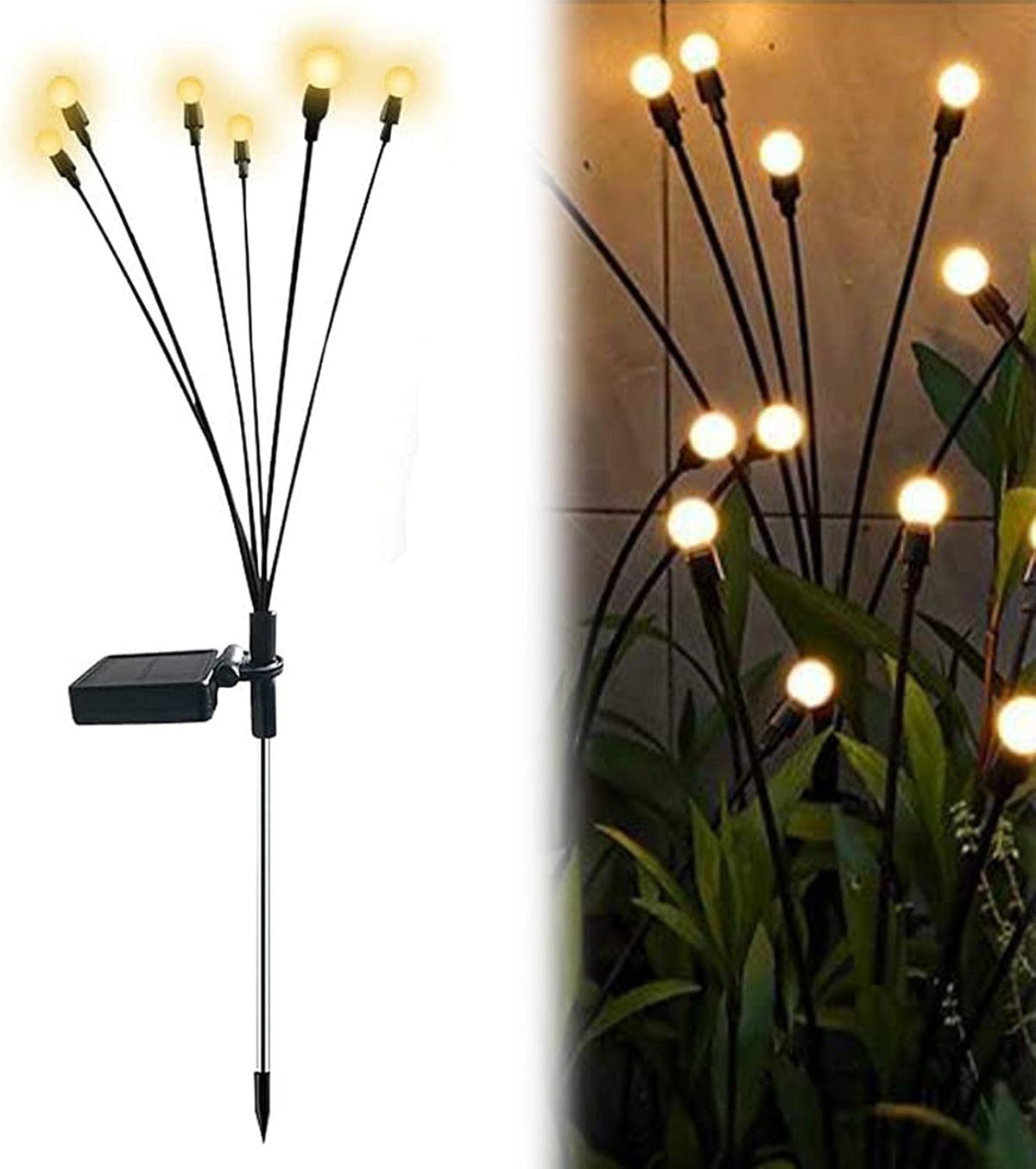 Zwevende solar tuinlampen met vuurvliegeffect