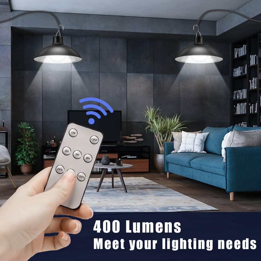 Draadloze solar LED lampenset met afstandsbediening