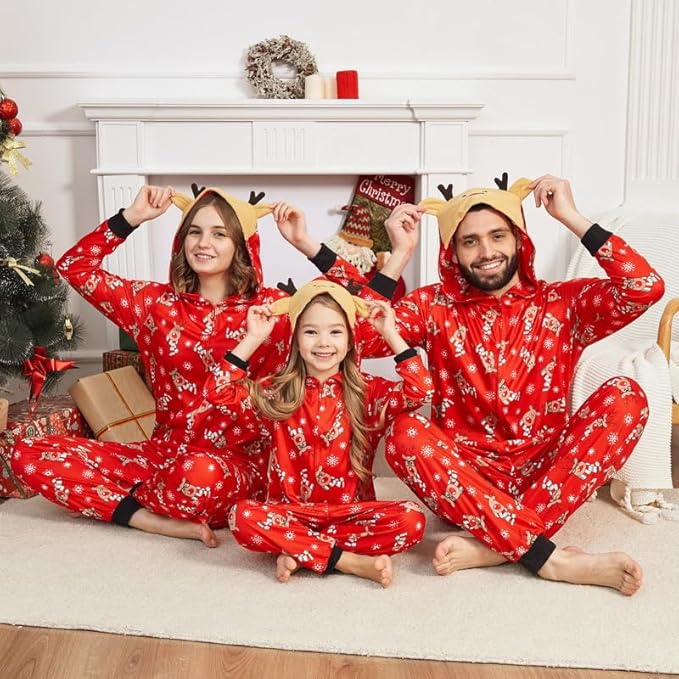 Matching kerstpyjama's voor het hele gezin