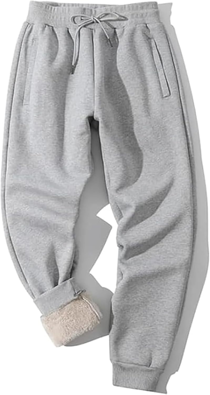 Heren gevoerde wintersweatpants