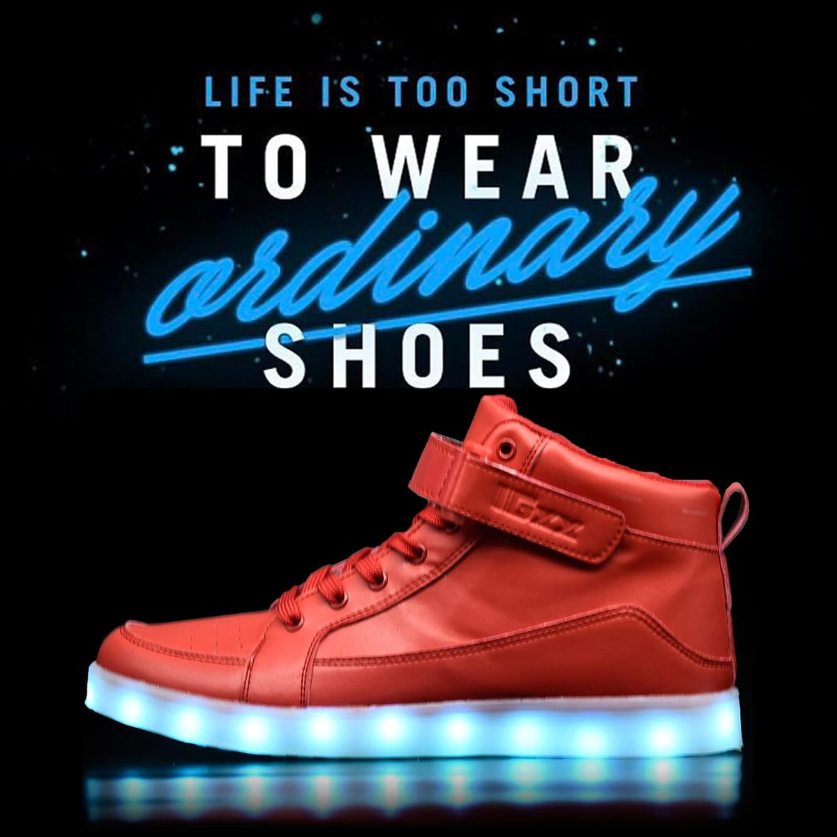 LED sneakers met oplaadbare verlichting