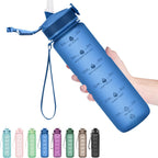Waterfles van 900 ml met rietje
