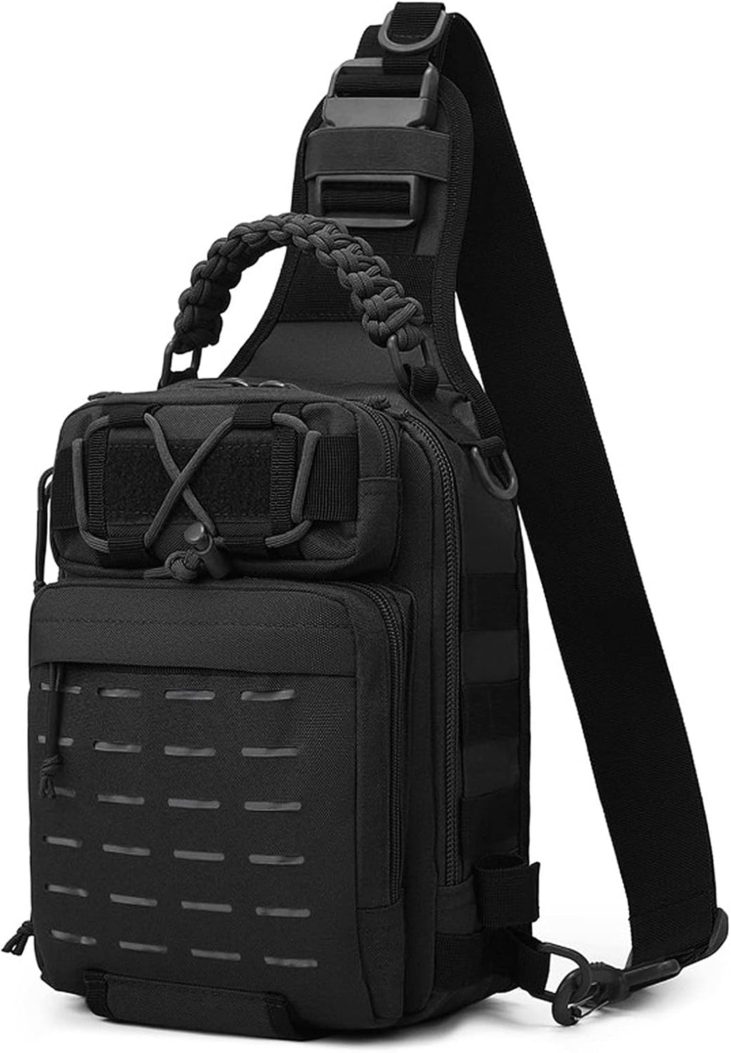 Visslingtas met multi-pocket aasopslag