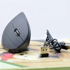 Oplaadbare ergonomische verticale draadloze muis