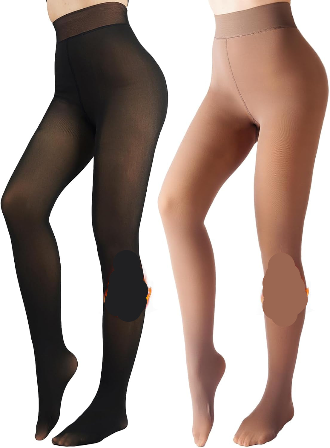 Fleecegevoerde panty