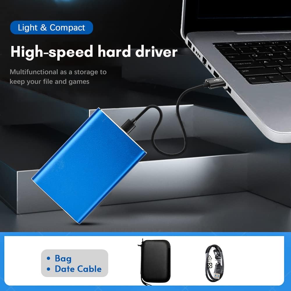 Draagbare 1TB USB 3.0 harde schijf met metalen behuizing en hoge