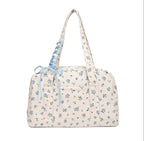 Bow duffle bag – grote canvas weekendtas met lintenaccent