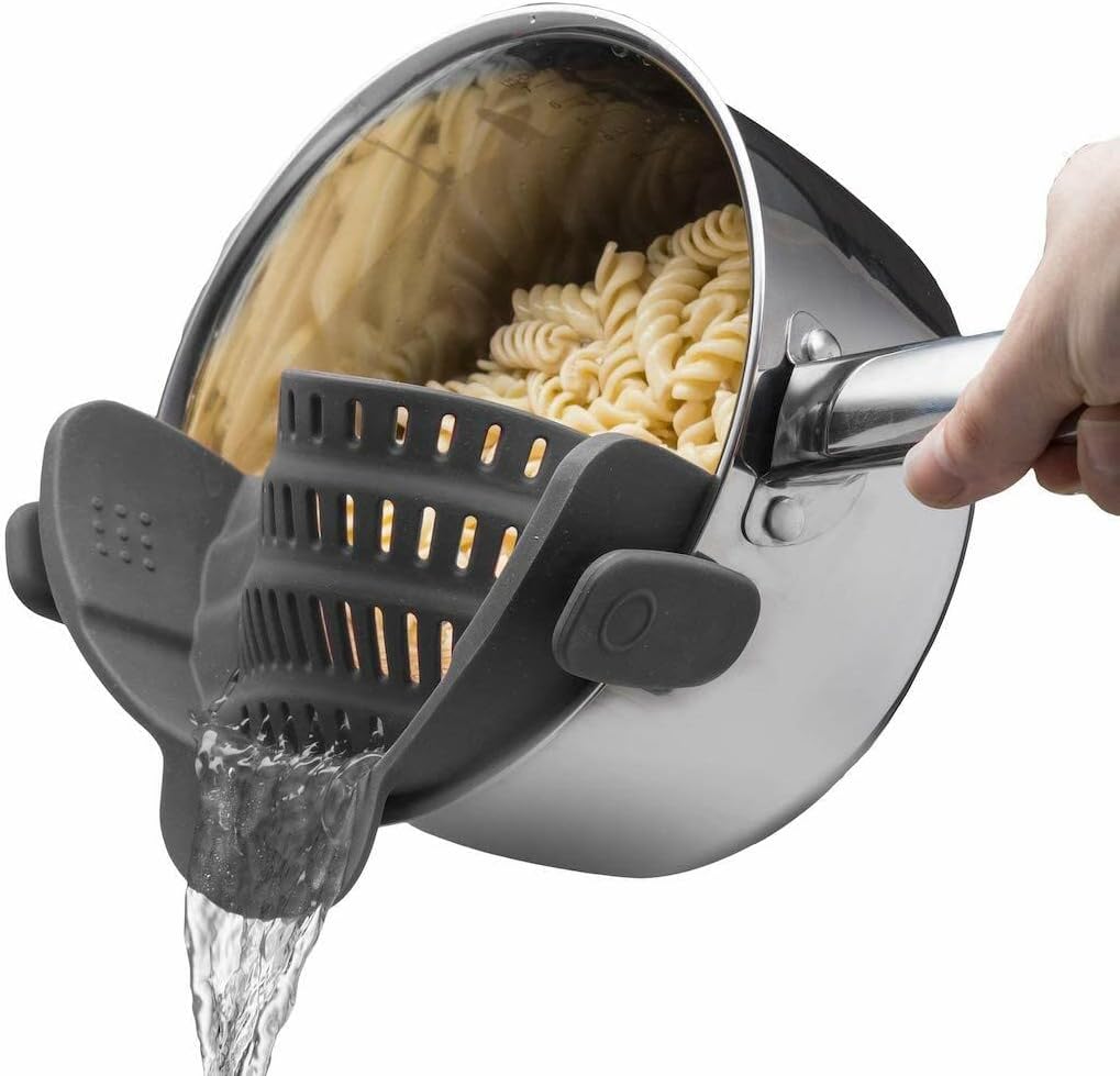 Siliconen clip-onvergiet voor pasta en groenten