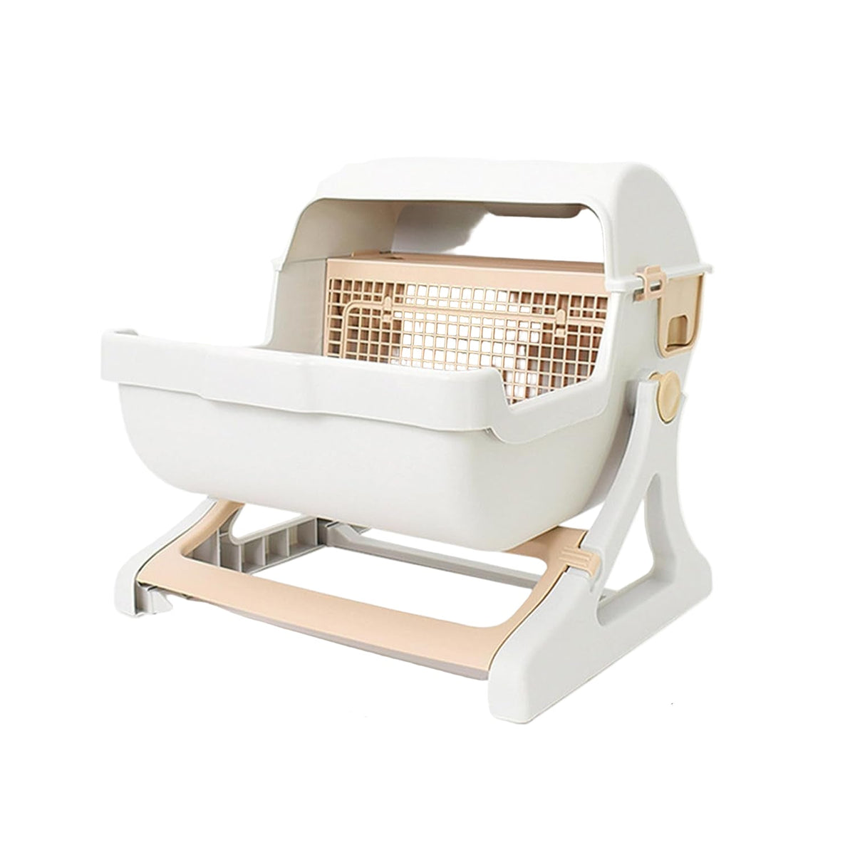 Automatische geurloze kattenbak met open-top ontwerp