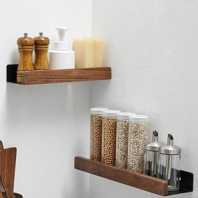 Massief houten badkamerplank