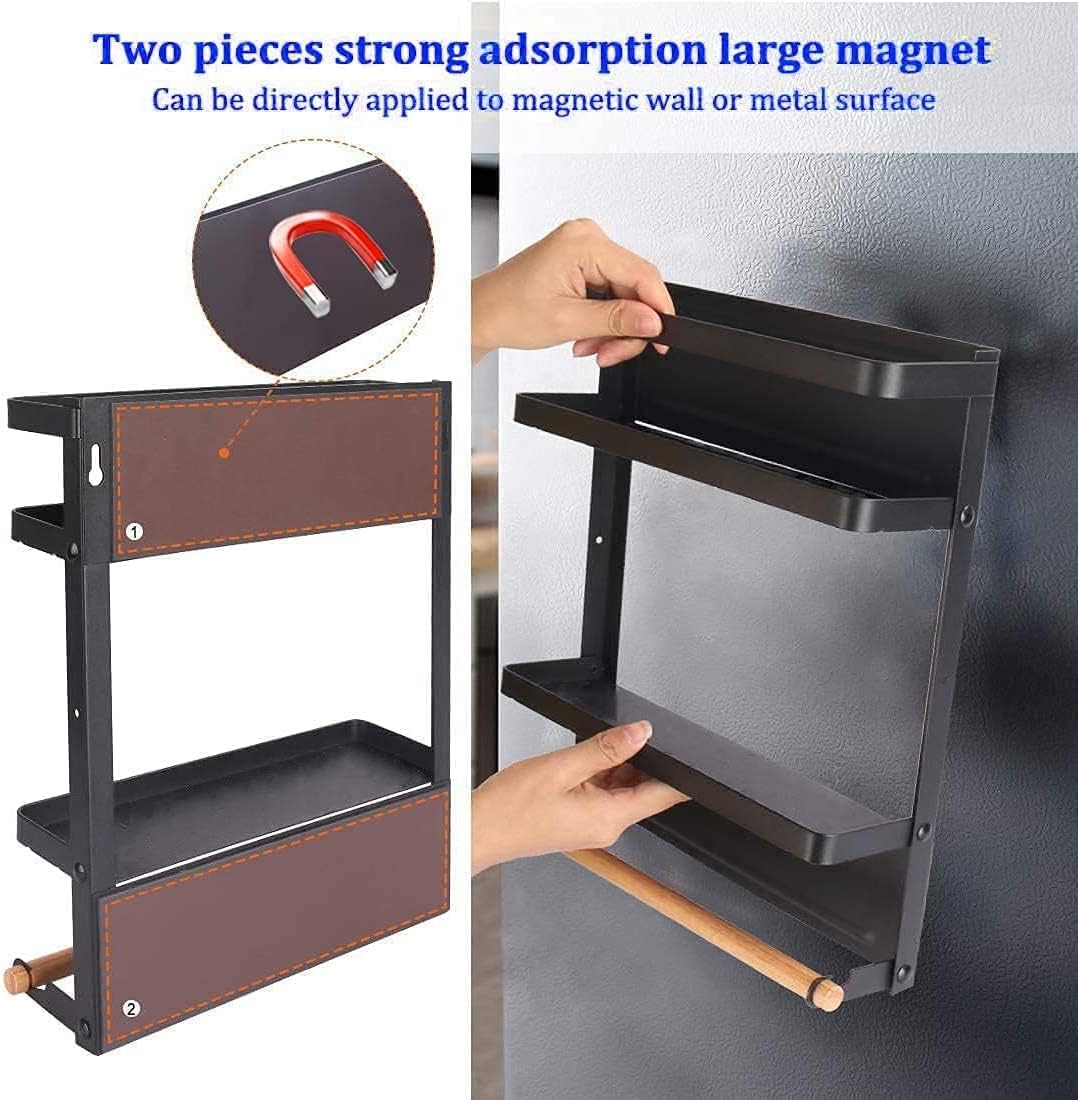Magnetisch keukenkruidenrek met keukenpapierhouder