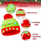 Kerst LED beanie & sokken set